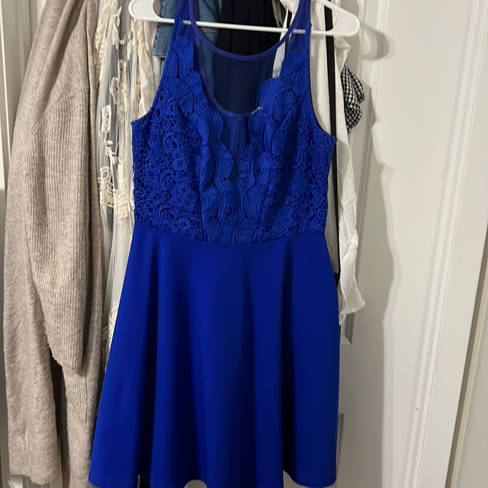 Royal blue dress